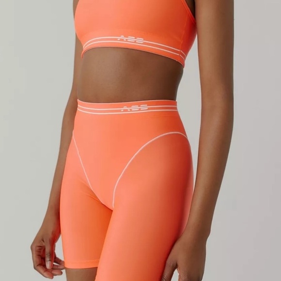 adam selman Pants - Adam Selman Sport French Cut Booty Bike Shorts in Watermelon‎